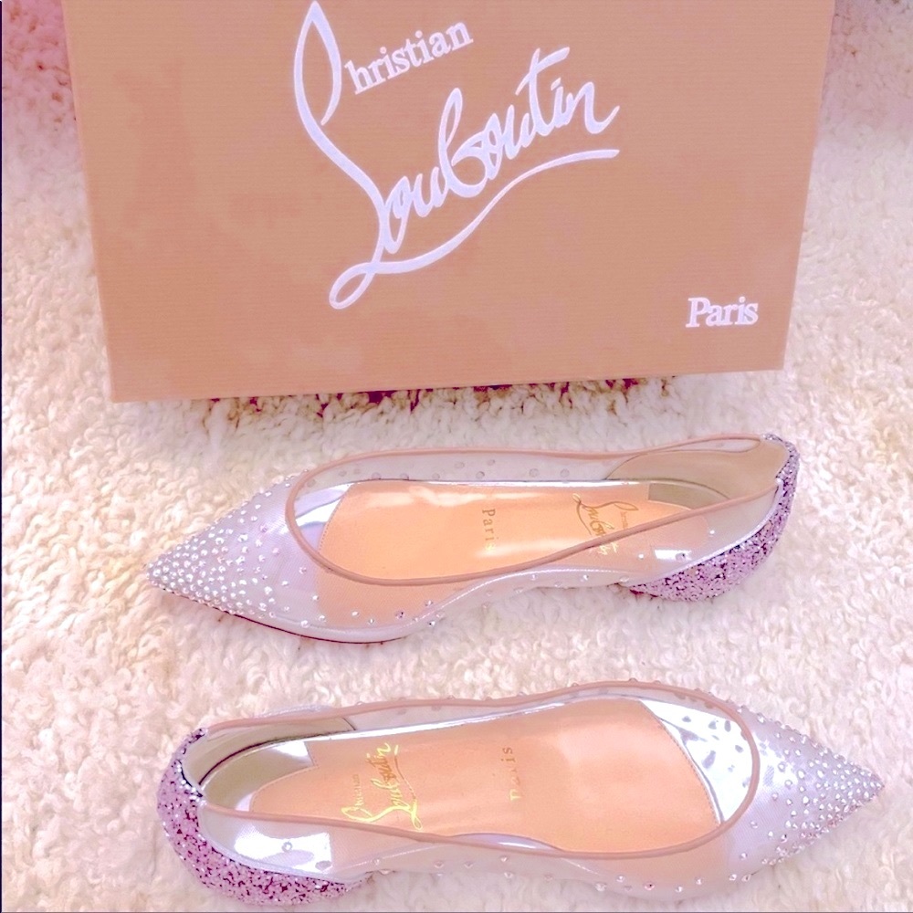 NEVER WORN RARE Christian Louboutin Follies Strass